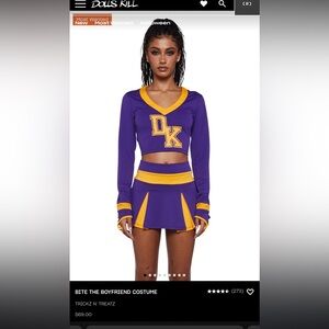 Purple and Yellow DK Cropped Sweater READ DESCRIPTION